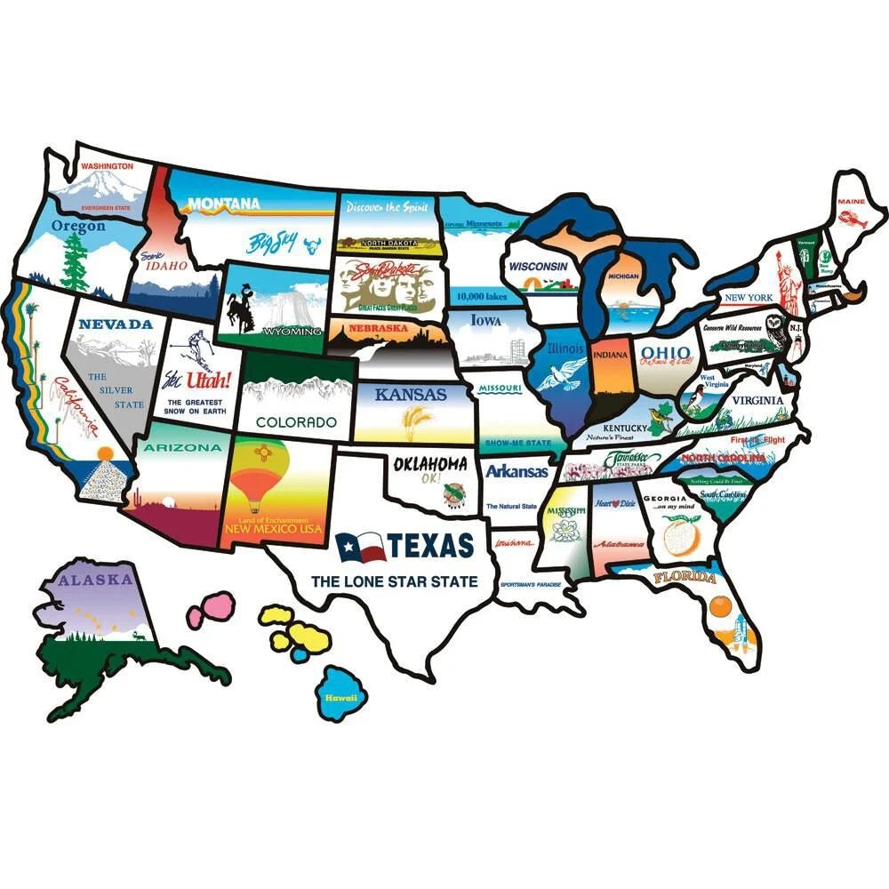 State Stickers Map