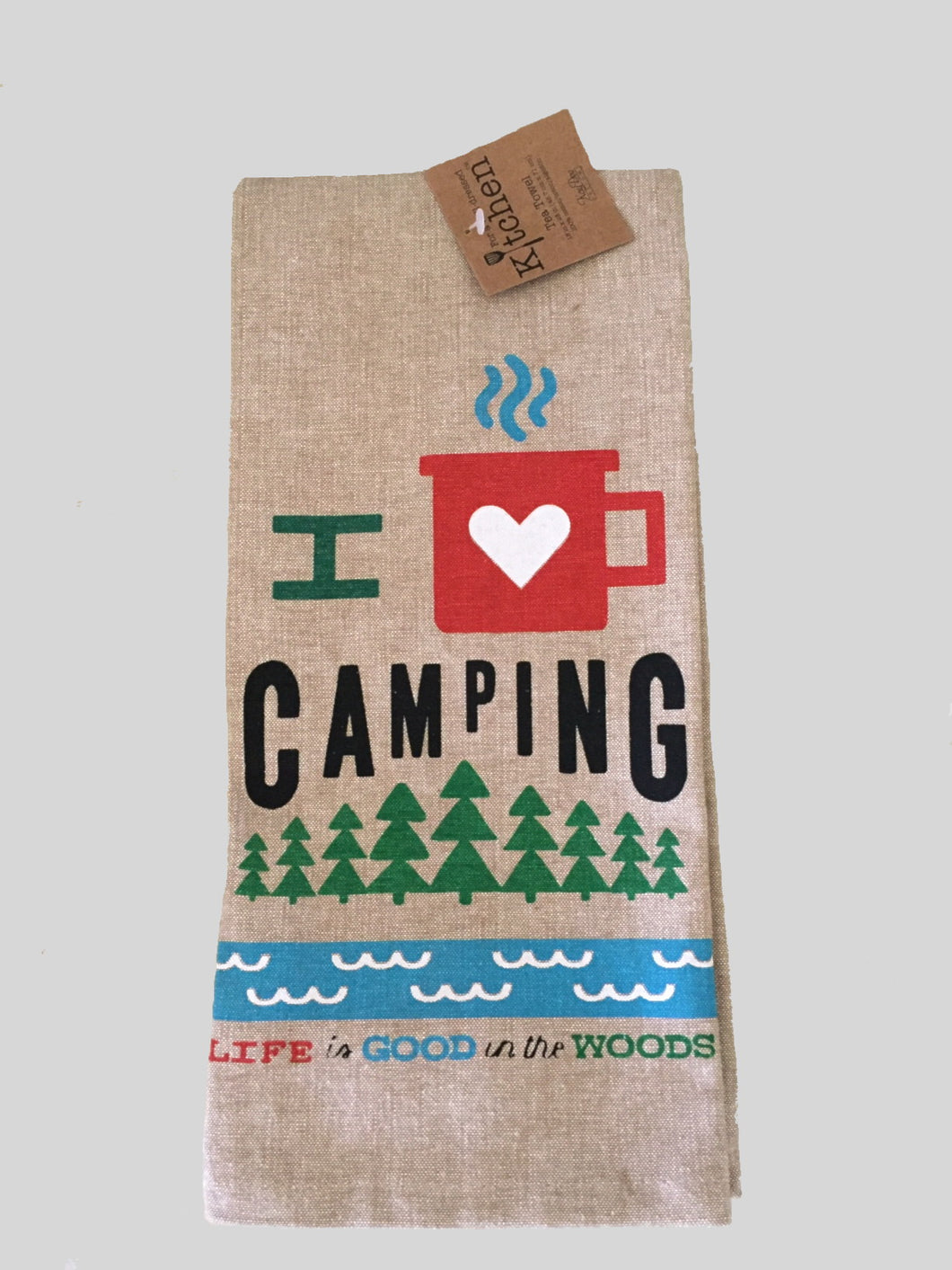 Kay Dee Designs Love Camping Tea Towel